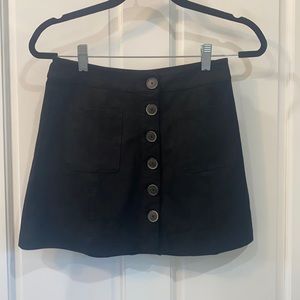 Button up black skirt